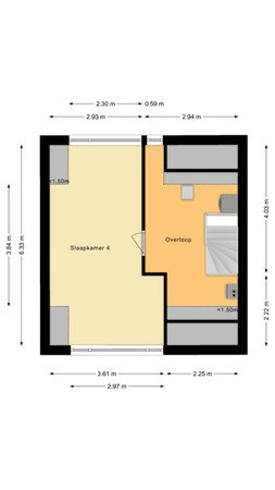 Plattegrond - Koningshof 8, 3481 HN Harmelen - Tweede verdieping.jpg